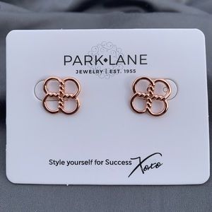 Park Lane Rose Gold Four Leaf Clover Earrings